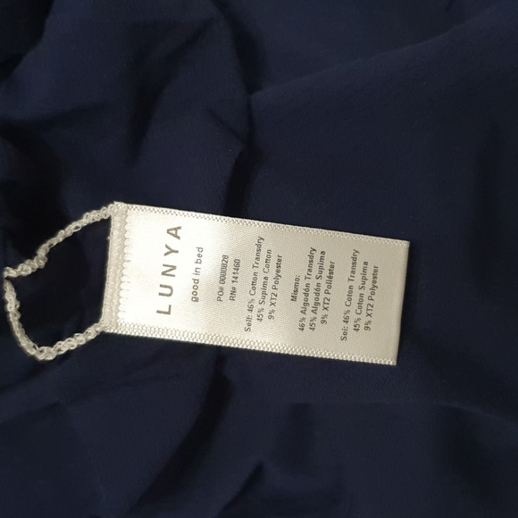 NEW Lunya Cool Romper in Deep Blue - Picture 7 of 10